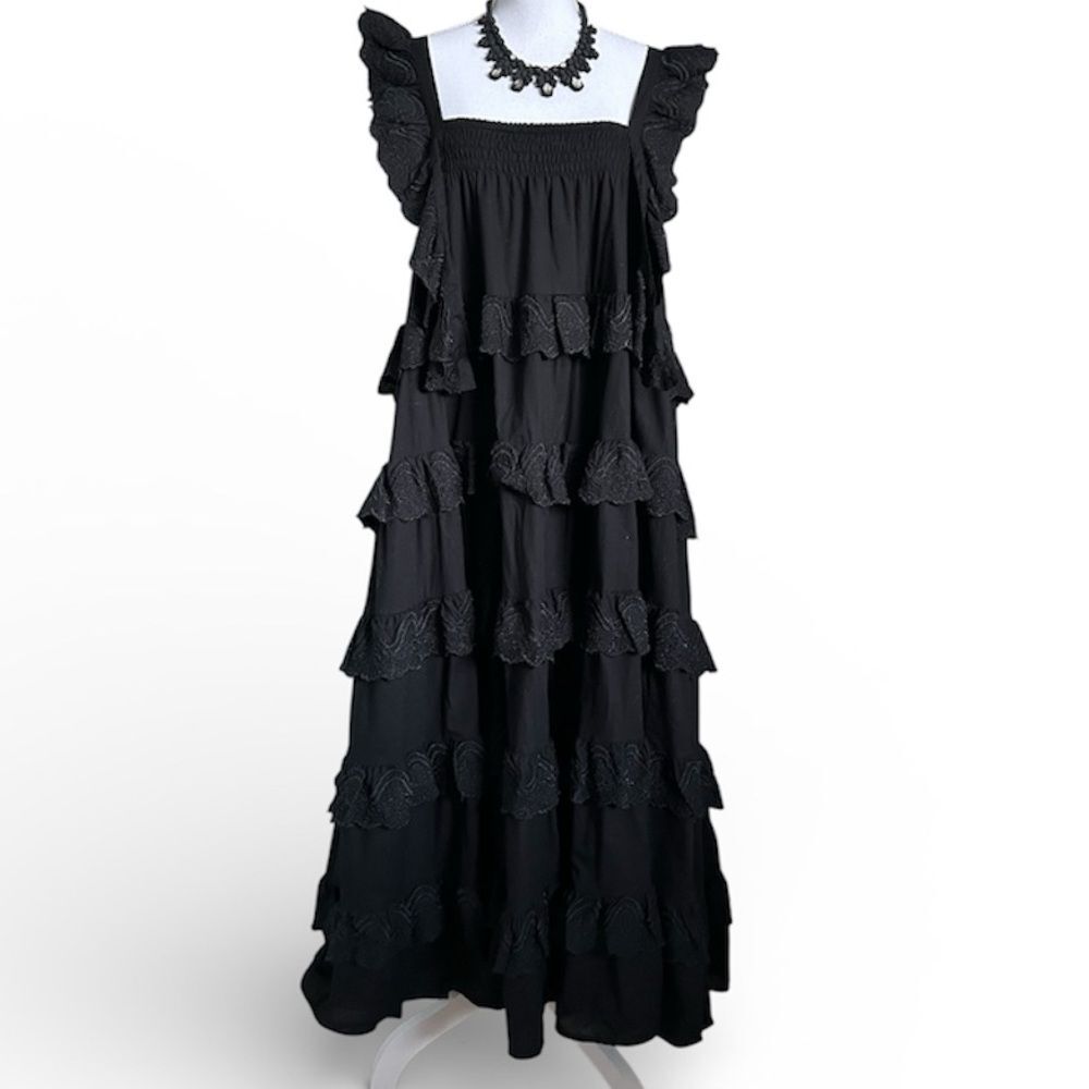 All Saints Serina Tiered Maxi Dress